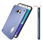 Wholesale Samsung Galaxy Note 5 Net Hybrid Kickstand Case (Blue)